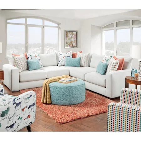 Contemporary 3-Piece Corner Sectional